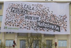 Greenpeace wywiesił baner na budynku Ministerstwa Środowiska. Szyszko komentuje