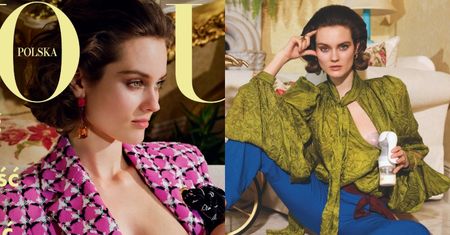 Monika Jagaciak wraca do modelingu, KARMIĄC CÓRECZKĘ na okładce "Vogue'a" (ZDJĘCIA)