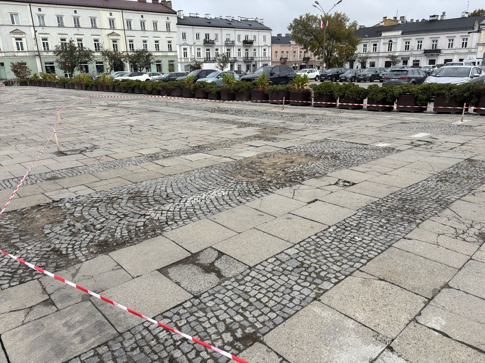 Rynek w Kielcach po naprawie uszkodzeń
