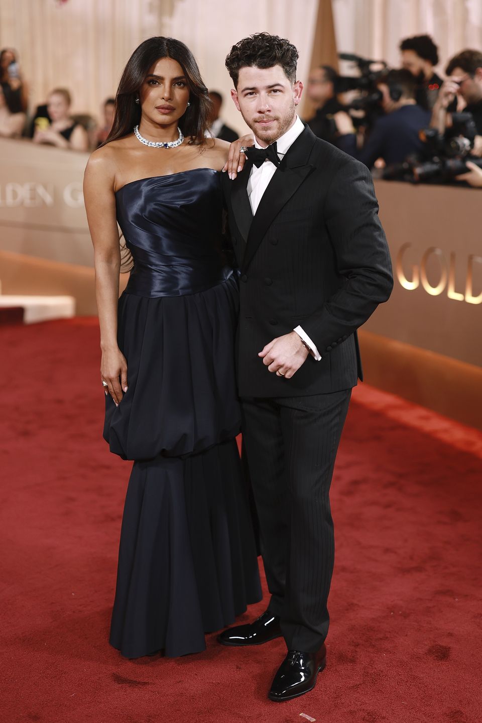 Nick Jonas i Priyanka Chopra na Złotych Globach 2026