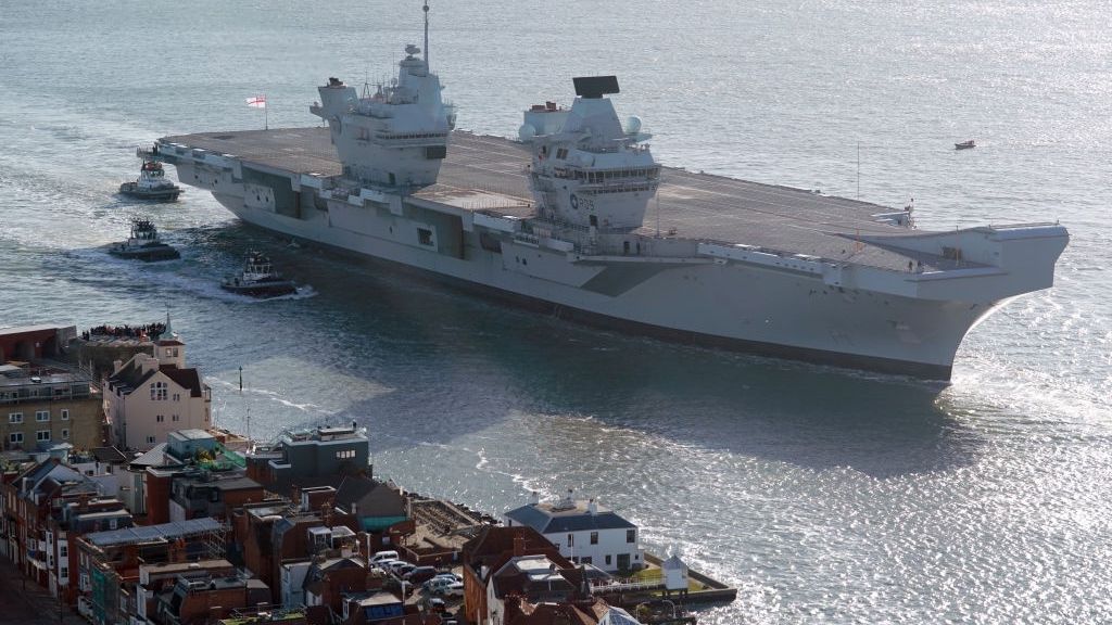 Lotniskowiec zepsuł się