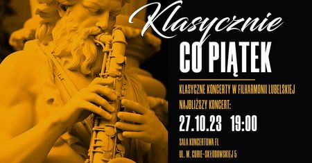 Koncert orkiestry symfonicznej Filharmonii Lubelskiej z saksofonistą Pawłem Gusnarem