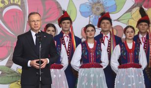 Prezydent wyprawił dożynki. W tym czasie zalewa południową Polskę