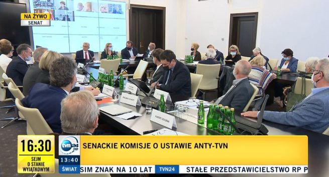 Senackie komisje przeciwko „Lex TVN”, szef Gabinetu Prezydenta zapowiada weto