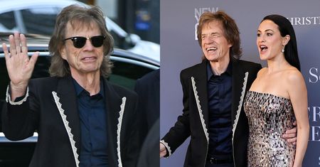 Jurny Mick Jagger szczerzy ząbki na gali u boku młodszej o 44 LATA ukochanej. Dorównuje mu energią? (ZDJĘCIA)