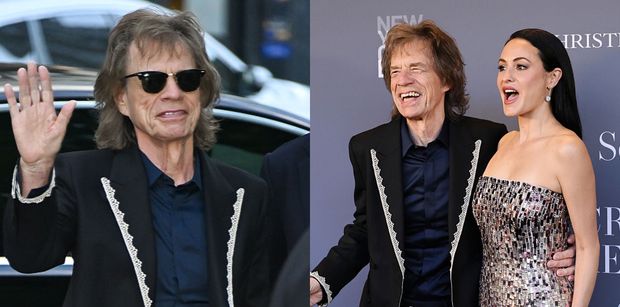 Jurny Mick Jagger szczerzy ząbki na gali u boku młodszej o 44 LATA ukochanej. Dorównuje mu energią? (ZDJĘCIA)