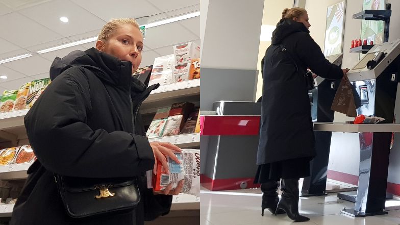Katarzyna Warnke "przyłapana" podczas zakupów