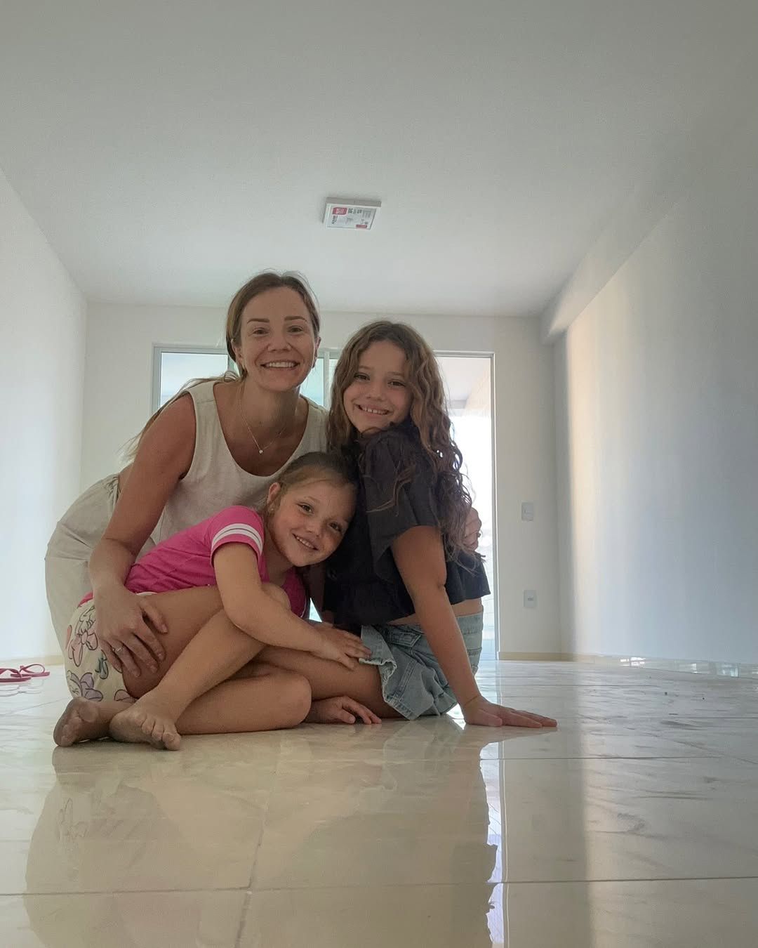 Hanna Zborowska z córkami