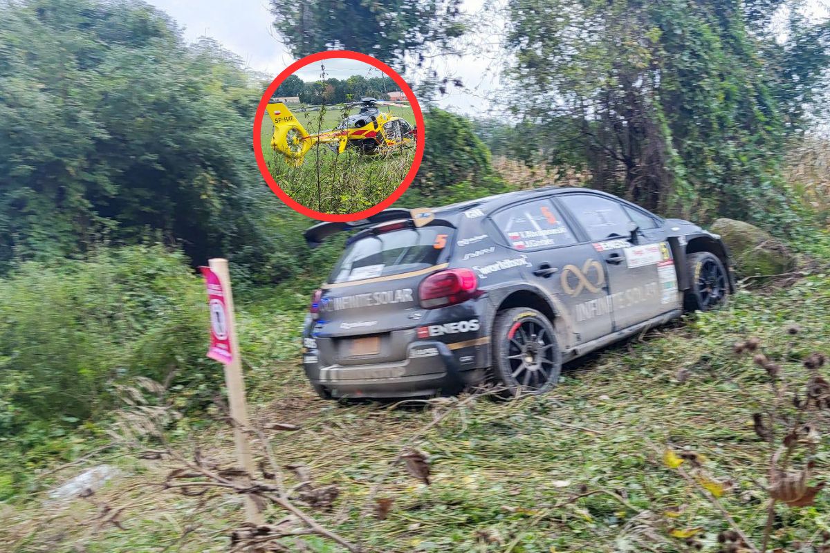 Dramat podczas Rajdu Nyskiego. Auto wjechało w grupę