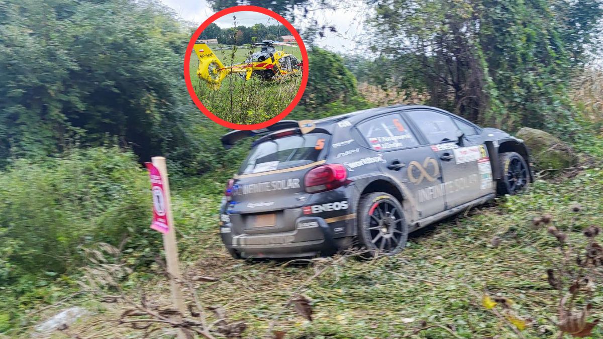 Dramatyczny wypadek na Rajdzie Nyskim - dwie osoby ranne