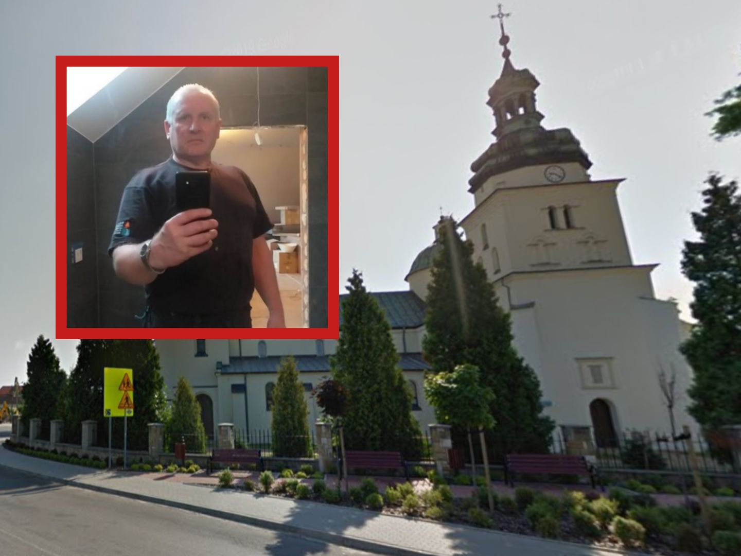 Ciało mężczyzny w wieku Jacka Jaworka znaleziono na tyłach kościoła w Dąbrowie Zielonej