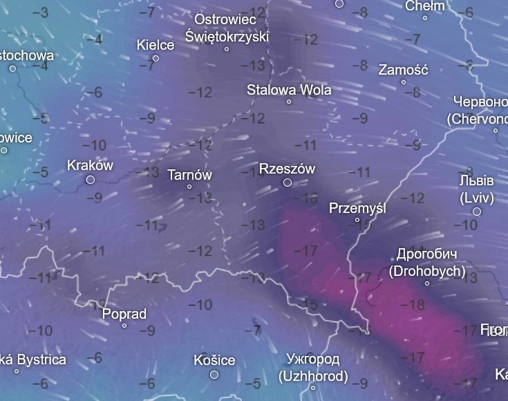 Pogoda 15 lutego. Ostry spadek temperatury