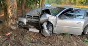 Wypadek na drodze. Ranne dziecko