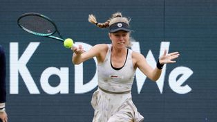 Magdalena Fręch przegrała z Clarą Tauson w pierwszej rundzie tenisowego turnieju WTA 500 w Bad Homburgu