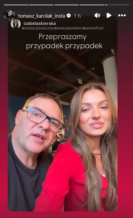 Tomasz Karolak przeprasza za środkowy palec