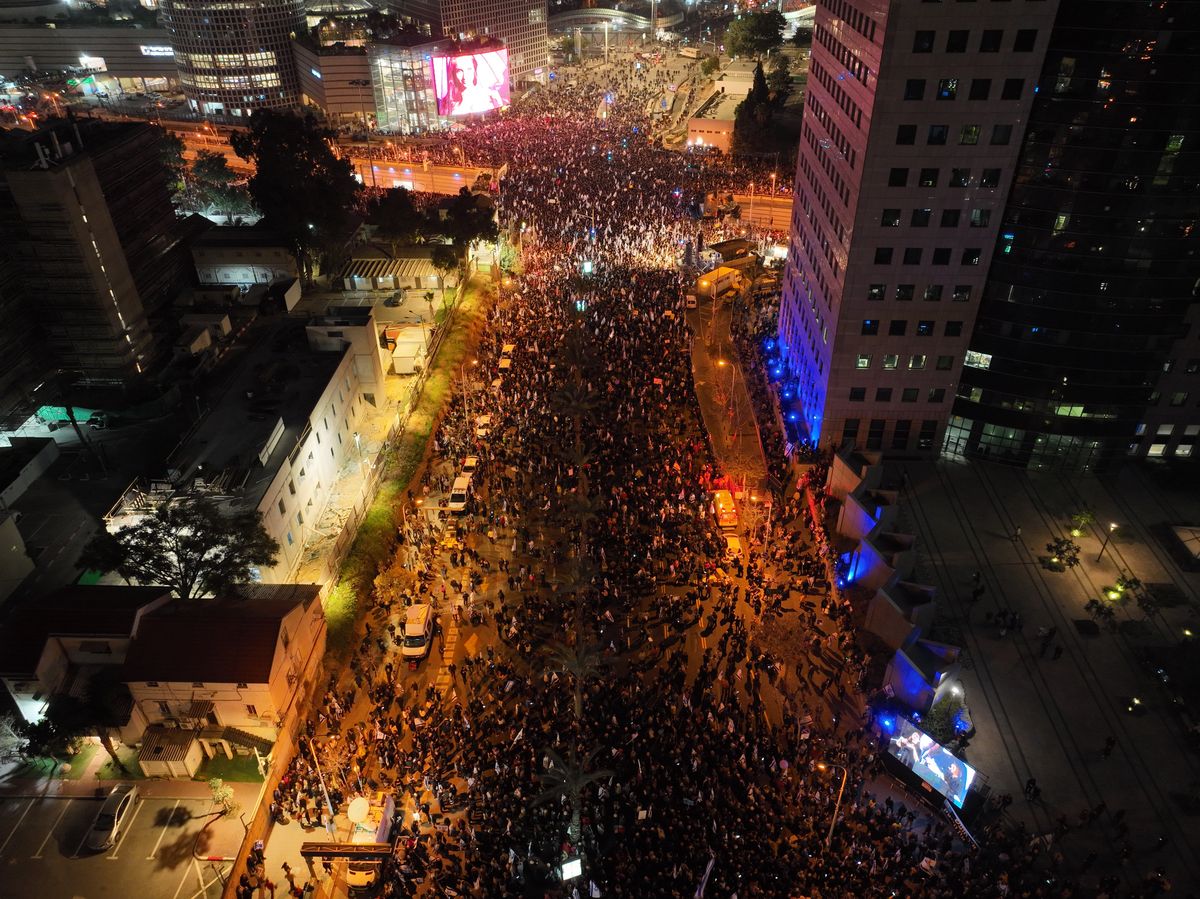 W Tel-Awiwie protestowało ponad 100 tys. osób