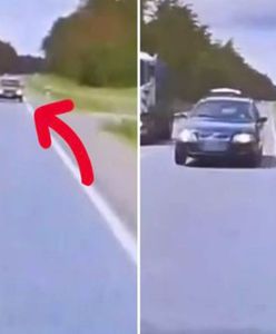 Wyprzedzał na czołówkę. Nie miał pojęcia, że wszystko się nagrało