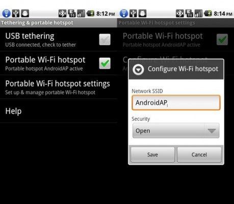 Tethering w Androidzie 2.2 jednak płatny?