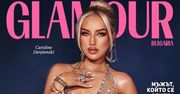 Caroline Derpienski w "NAGIEJ" sukience prezentuje drugą wersję okładki bułgarskiego "Glamour". Petarda? (FOTO)