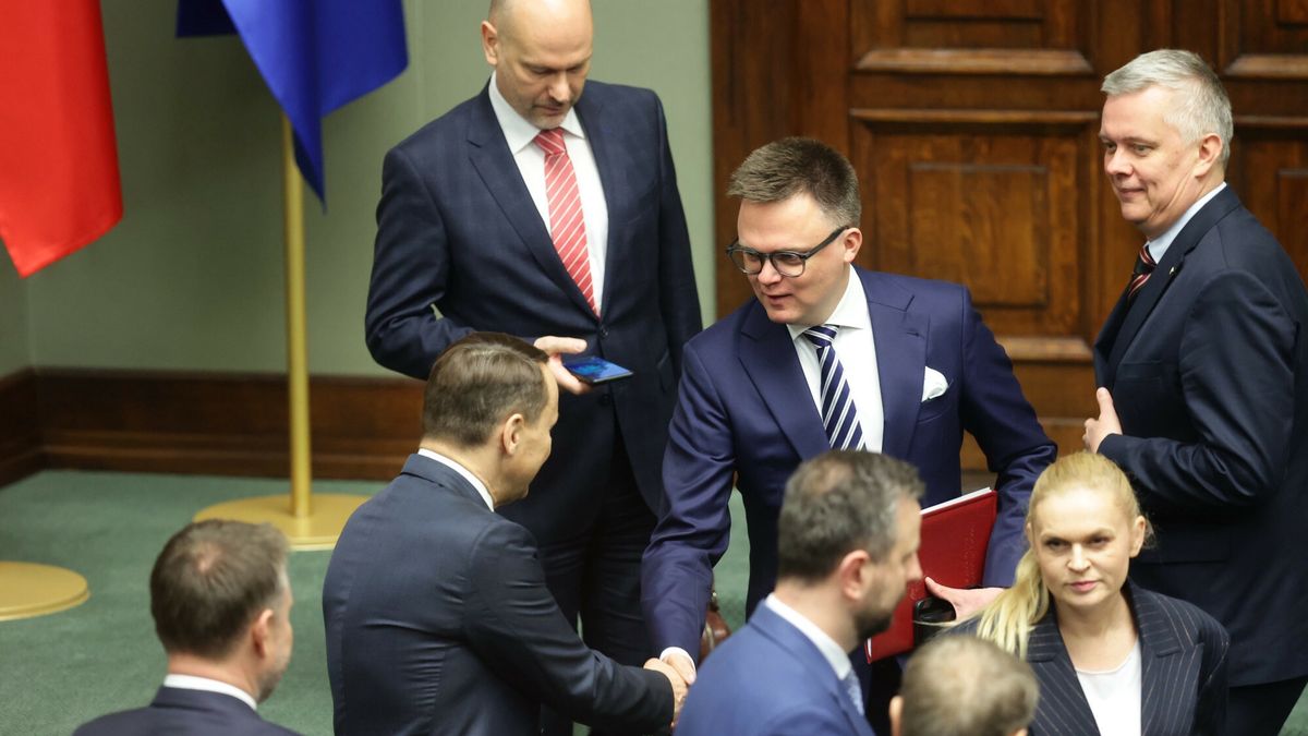 10. posiedzenie Sejmu X kadencji
25.04.2024 Warszawa 10. posiedzenie Sejmu X kadencji fot. Tomasz Jastrzebowski/REPORTER
N/z: Marcin Kierwinski, Radoslaw Sikorski, Szymon Holownia, Tomasz Siemoniak, Donald Tusk, Wladyslaw Kosiniak-Kamysz, Barbara Nowacka
Tomasz Jastrzebowski/REPORTER