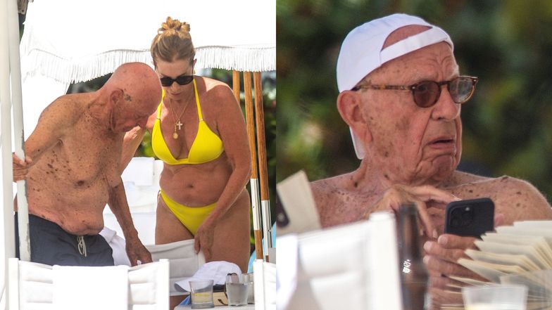 91-letni miliarder wyleguje się na barbadoskiej plaży u boku o 25 LAT MŁODSZEJ wdowy po muzyku country (ZDJĘCIA)