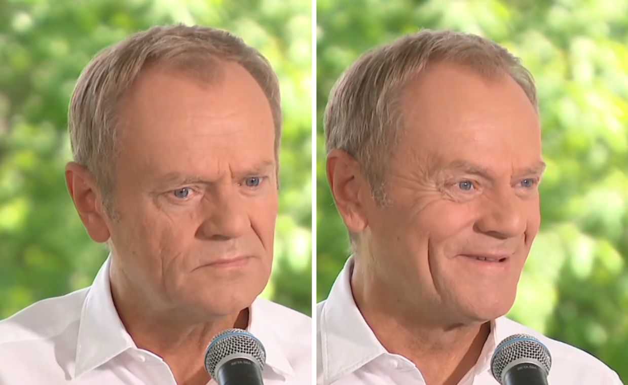 "Pan chyba żartuje". Reakcja Tuska na pytanie dziennikarza TVP