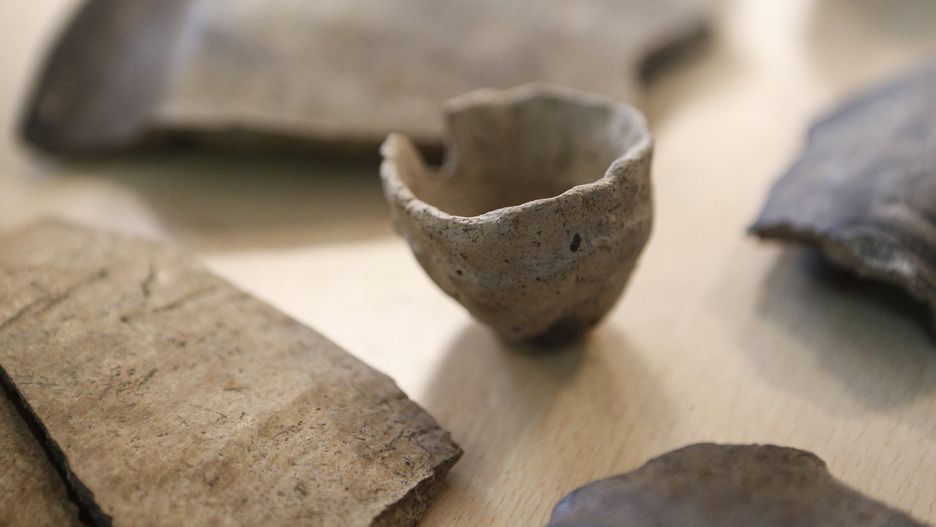 Duża część przypadkowo odkrytych zabytków to narzędzia krzemienne i kamienne, fragmenty ceramiki, zabytki metalowe, miecze, groty, naczynia.