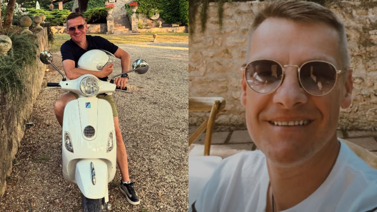 Rozwodzący się Marcin Mroczek pojechał na wakacje. W samotności zwiedza Włochy