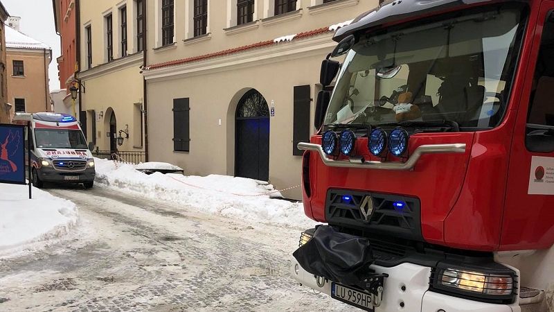 Zatrucie tlenkiem węgla w kamienicy na Starym Mieście | fot. KM PSP w Lublinie