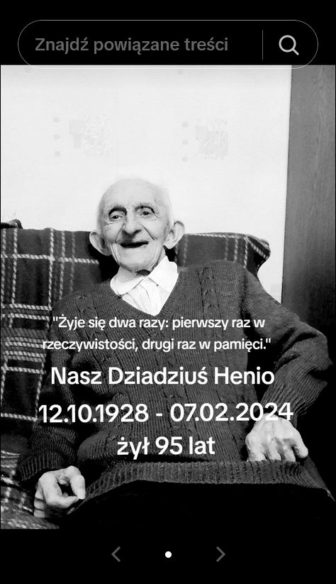 Nie żyje dziadek Henryk