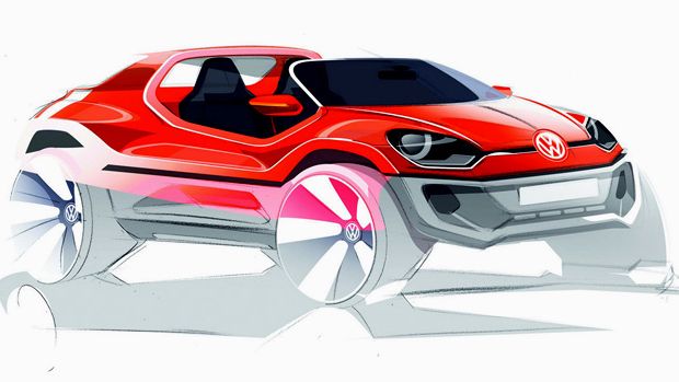 Volkswagen Buggy up! - szkic