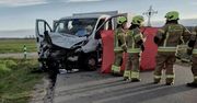 Tragiczne zdarzenie drogowe w Tarkawicy. Nie żyje jedna osoba po zderzeniu dwóch pojazdów dostawczych
