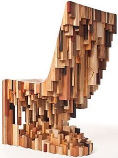Solidne, drewniane krzesło "Bespoke"
