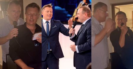 Tymczasem u Kurskich: Jacek i Rafał Brzozowski śpiewają "Przeżyć wszystko jeszcze raz". Przyjaźń z czasów TVP kwitnie?