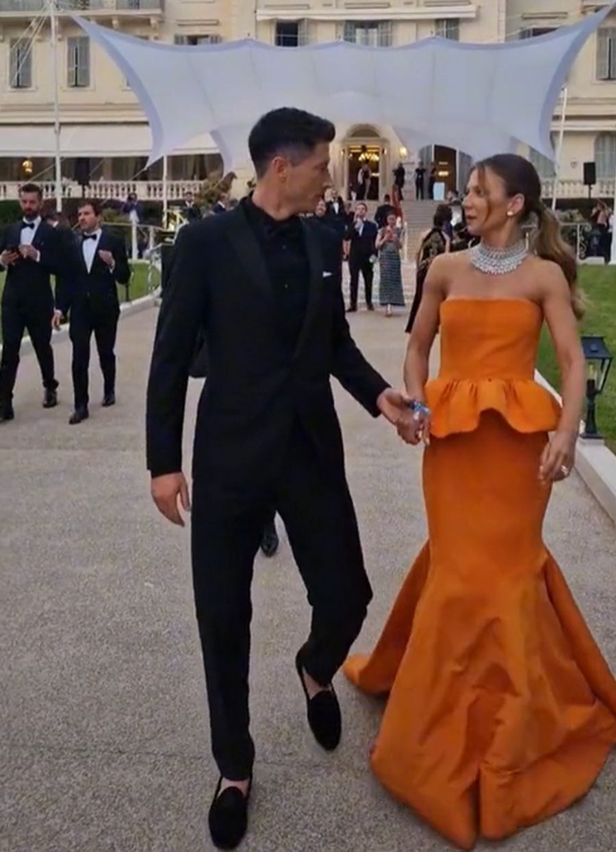Anna i Robert Lewandowscy w Cannes 