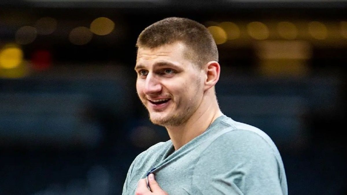 Nikola Jokić w czasie treningu