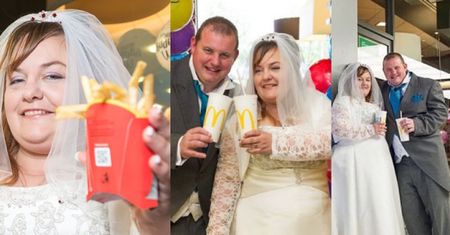 Tak wyglądało pierwsze brytyjskie wesele w... McDonaldzie! (ZDJĘCIA)