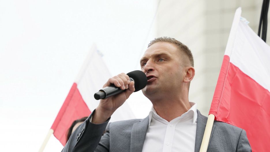 Marsz Powstania Warszawskiego 2021Fot. Jakub Kaminski/East News, Warszawa, 01.08.2021. Marsz Powstania Warszawskiego 2021 w 77. rocznice wybuchu Powstania Warszawskiego.
N/z: Robert BakiewiczJakub Kaminski