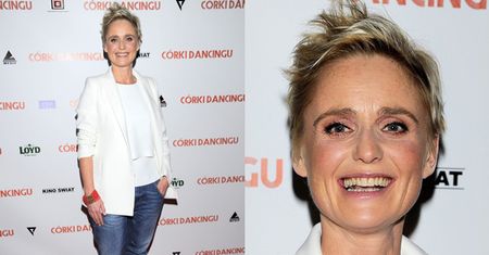 Kinga Preis na premierze "Córek dancingu"