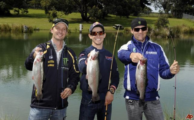 Colin Edwards, Casey Stoner oraz Ben Spies na emeryturze