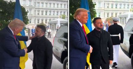 Zełenski przyjechał do Białego Domu. Trump przywitał go przed wejściem