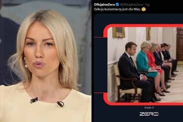 Fot. kadry z wPolsce24 i profilu Kanału Zero na X