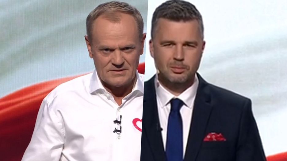 Donald Tusk uderzył w Michała Rachonia. Pracownik TVP nie wytrzymał 