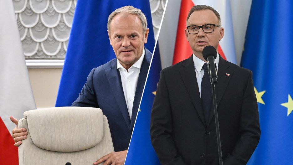 Donald Tusk i Andrzej Duda