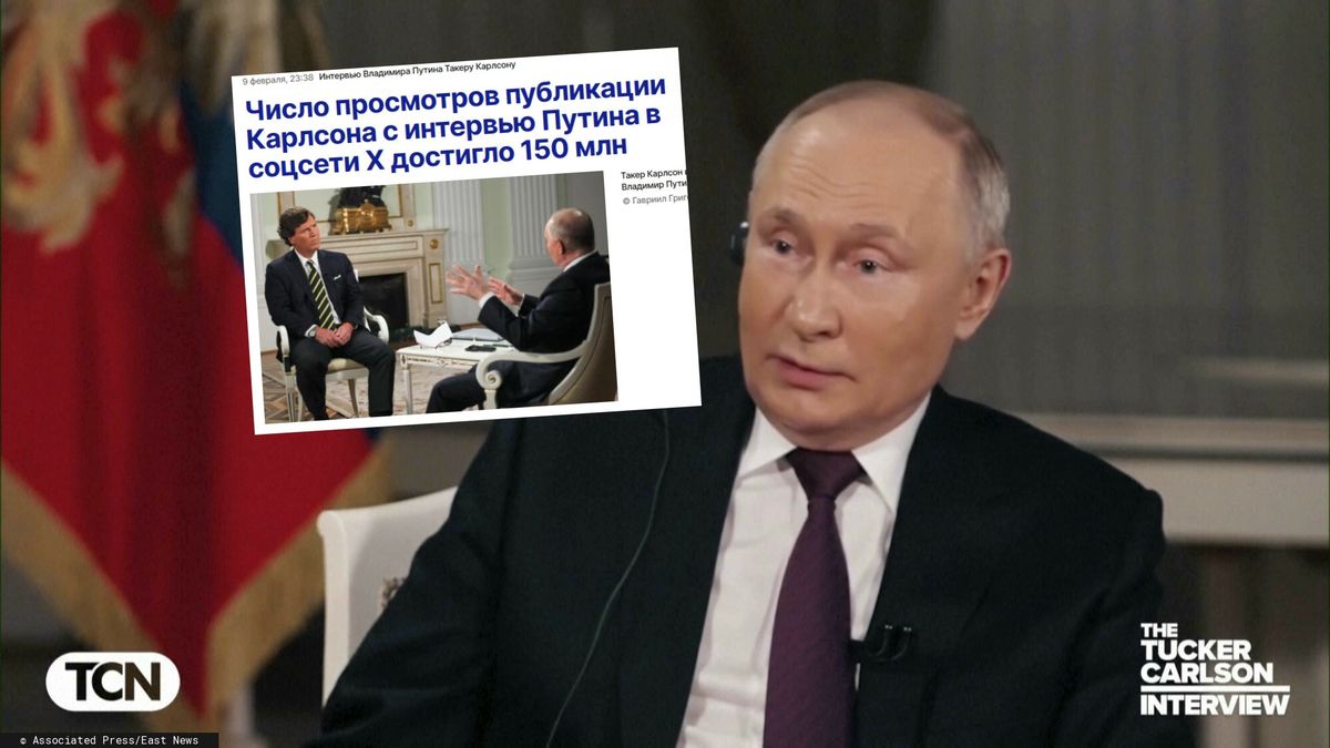 Putin triumfuje. Kreml chwali się zasięgami wywiadu Carlsona