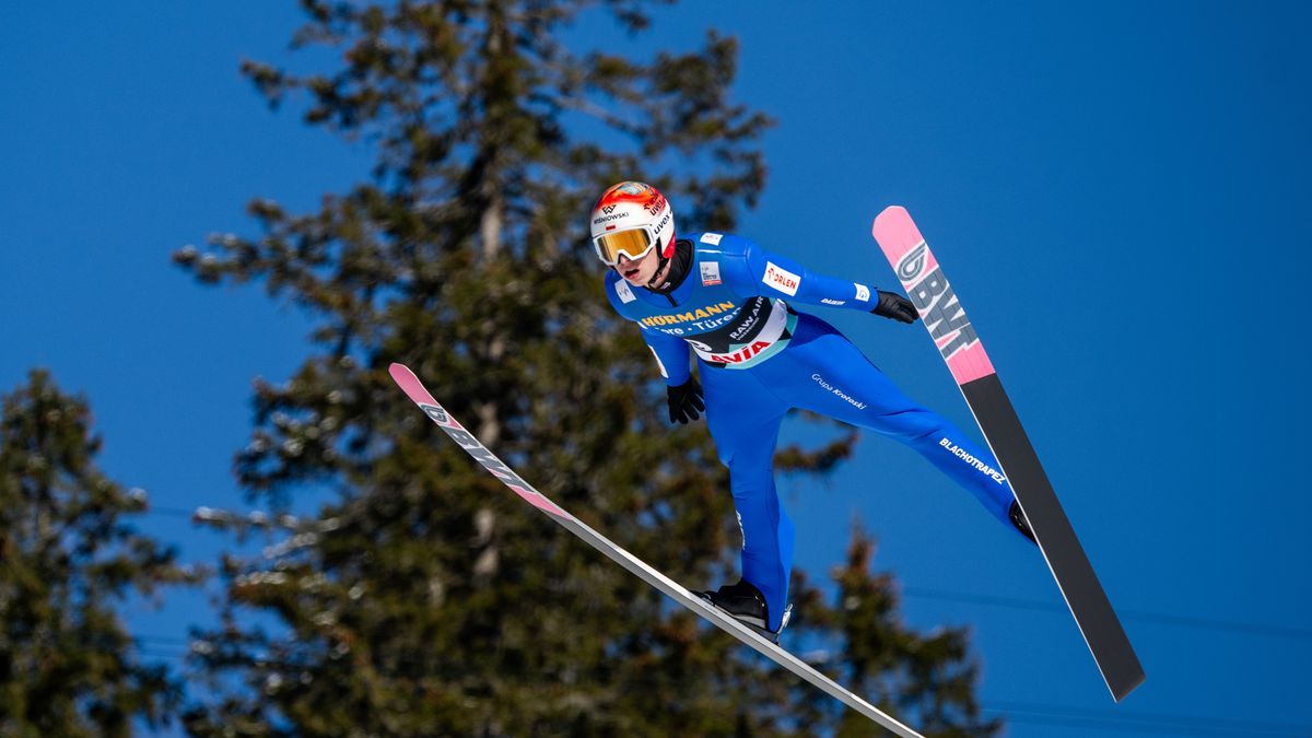 Paweł Wąsek na skoczni w Vikersund