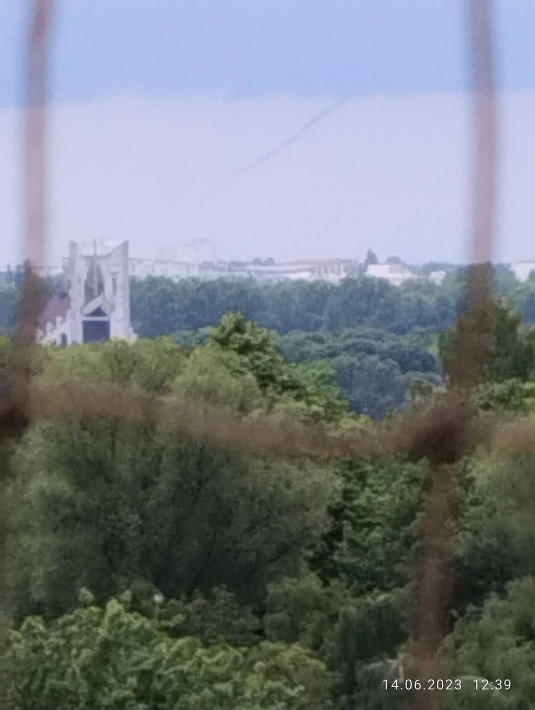 Zalążek trąby powietrznej widziany koło Lublina