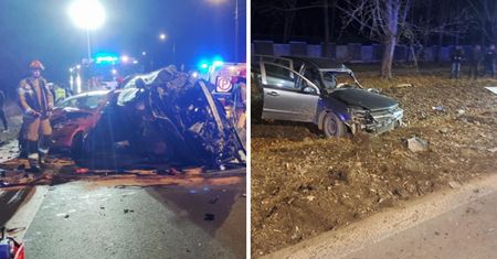 Trzy rozbite auta i zablokowana ulica. Akcja służb w Warszawie