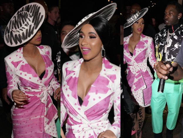 Cardi B świętuje 26. urodziny w "pobazgranej" kreacji Moschino