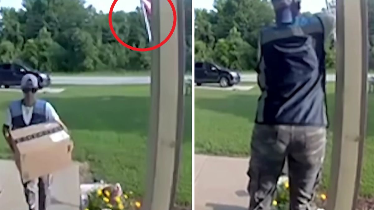 Nagranie z kurierką stało się wiralem